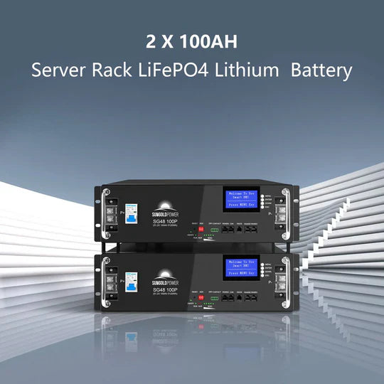 SunGold Off-Grid Solar Kit | 6500W/8000W 48VDC 120V/240V | LiFePO4 10.24KWH/20.48KWH Lithium Battery | 3320W Solar PV