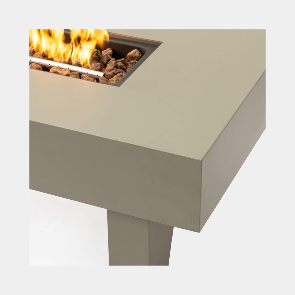 Alora 42-Inch 50K BTU Iron Liquid Propane Fire Pit Table With Glass Stones (SAK63845)
