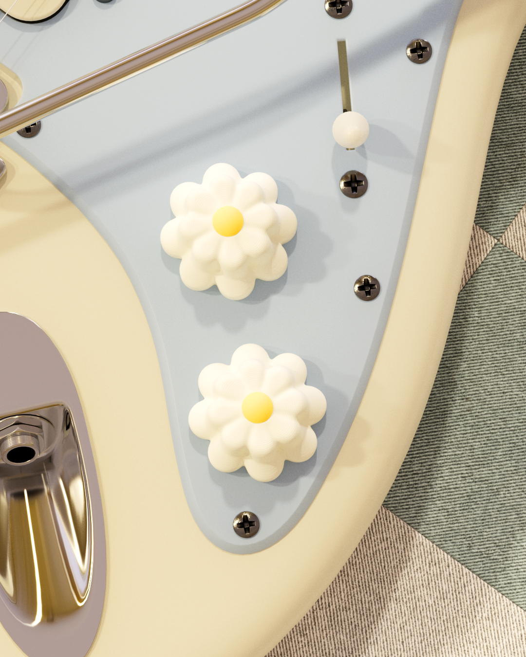 The Daisy Guitar Knob
