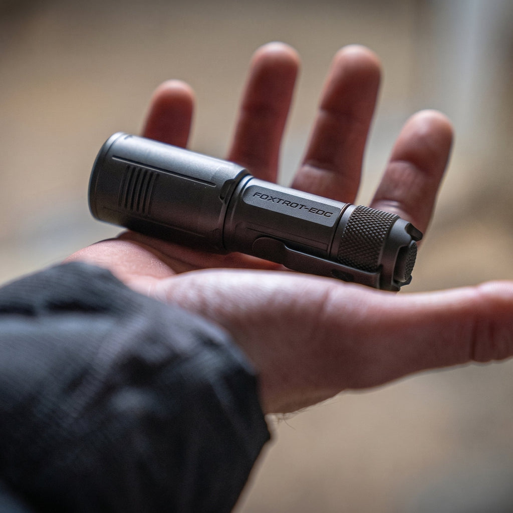 Foxtrot EDC Compact | Blinding 1350-Lumen Handheld Torch | Rechargeable & Waterproof