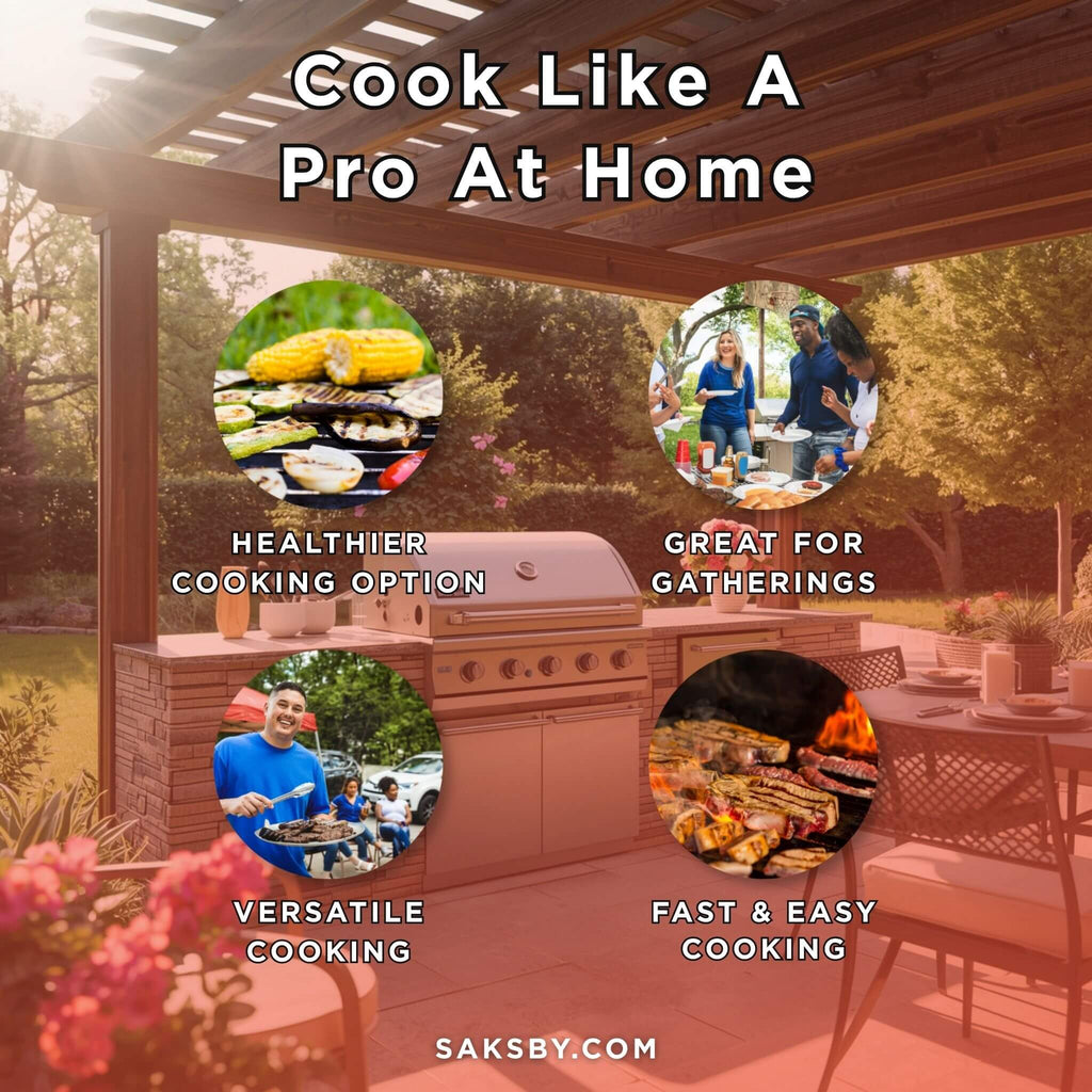 American Outdoor Grill 30NBL L-Series 3-Burner Built-In Natural Gas Grill W/ Rotisserie Kit, 30" [30NBL] (SAK57636)