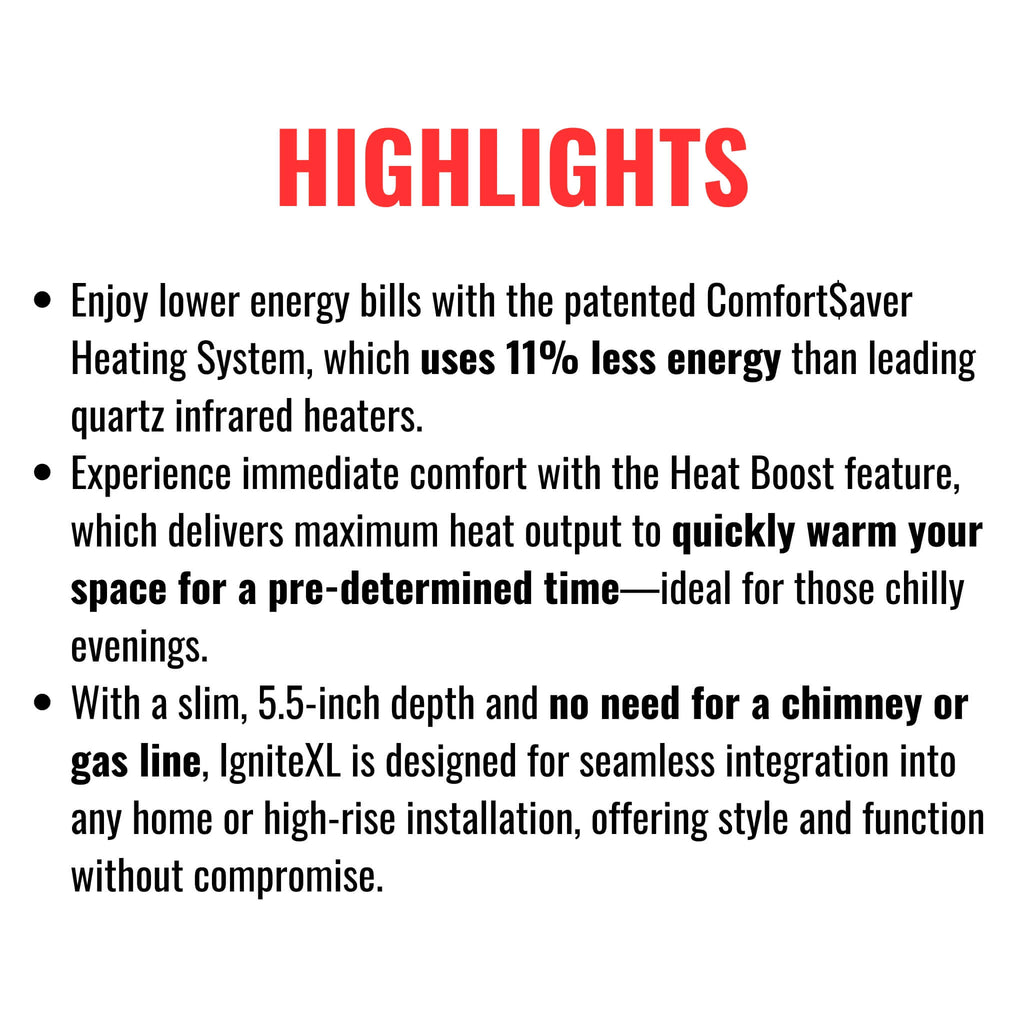 Dimplex IgniteXL 100-Inch Built-In Linear Fireplace Electric [XLF100] (SAK28479)
