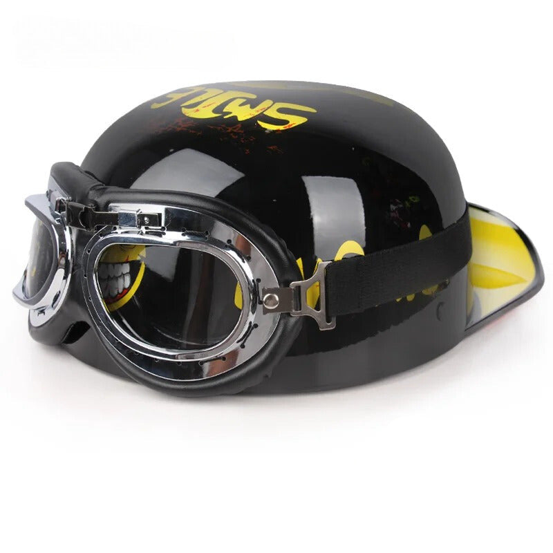 Vintage Half Motorcycle Helmet
