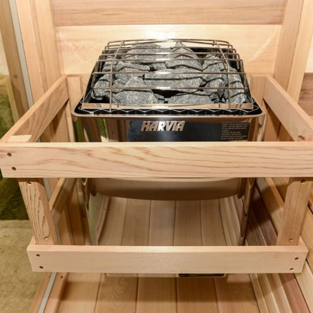 Harvia KIPB Wet Dry Electric Sauna Heater Stove With Built-In Controls & Sauna Stones (SAK47351)
