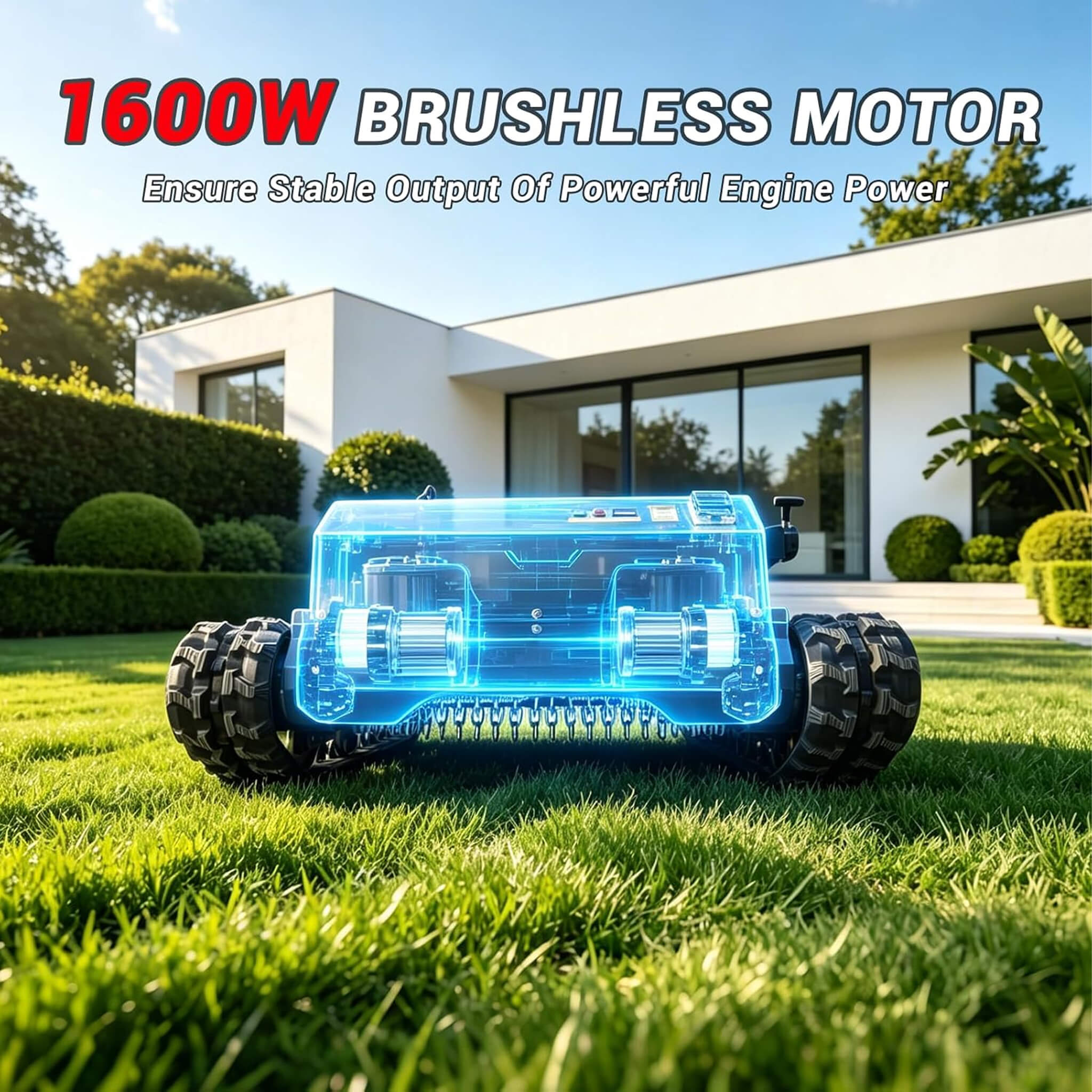 OVK Heavy-Duty 23HP Remote-Controlled Track Mower With 35-Inch Deck (SAK62581)