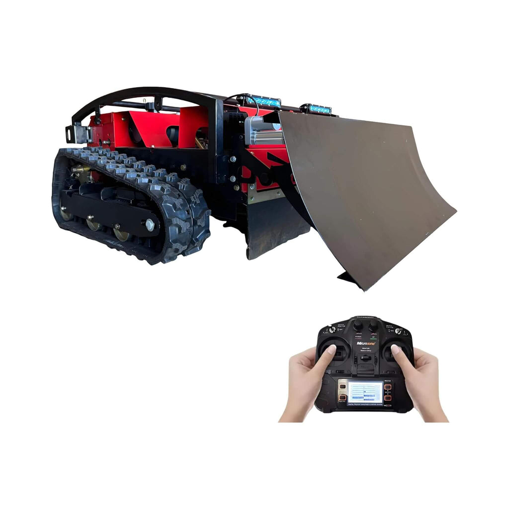 OVK Heavy-Duty 24-Inch 9HP Commercial Remote-Controlled Lawn Mower With Snow Plow (SAK31078)