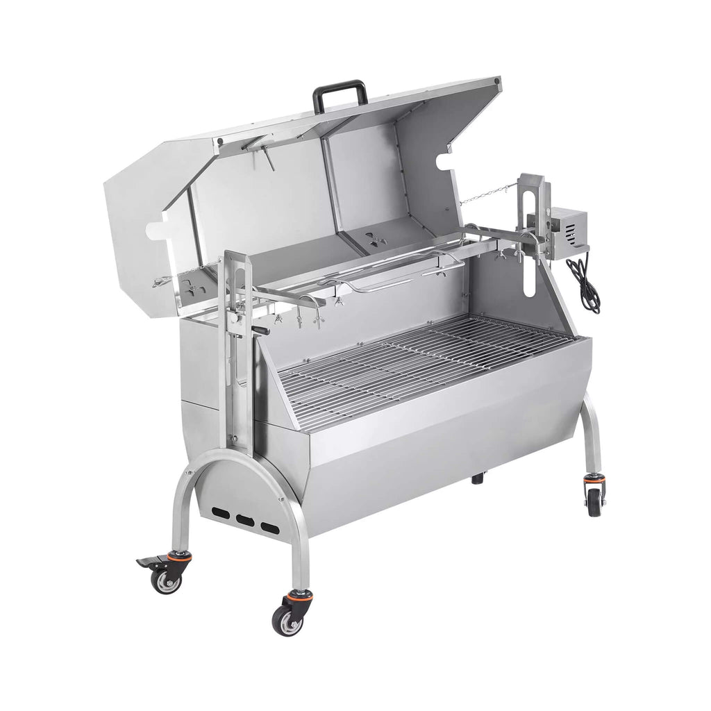 Heavy-Duty 52W Spit Roaster Rotisserie BBQ Grill For Pig, Lamb And Chicken (SAK59286)