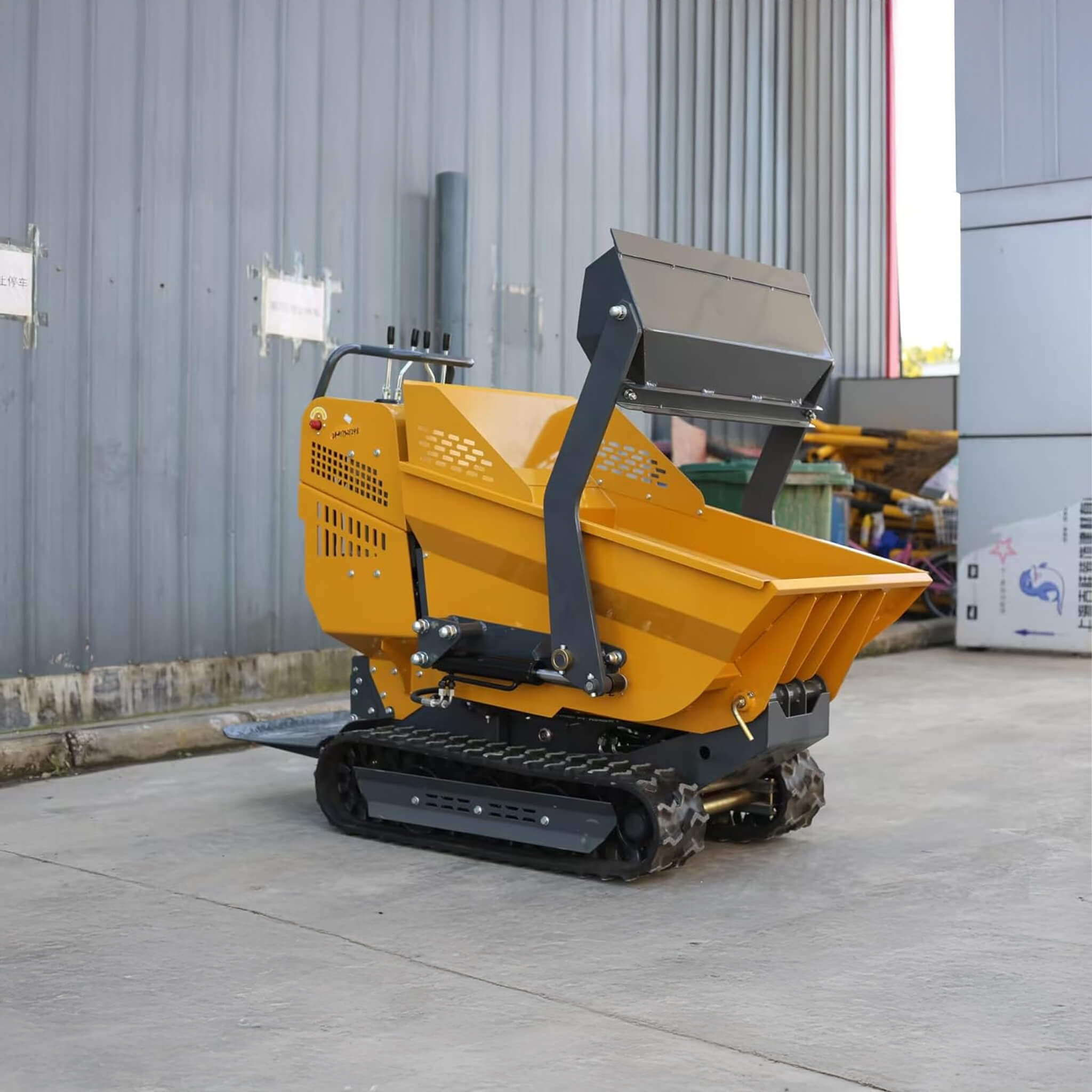 Heavy-Duty 6.5HP 1100LBS Tracked Hydraulic Dumper With Shovel (SAK62780)