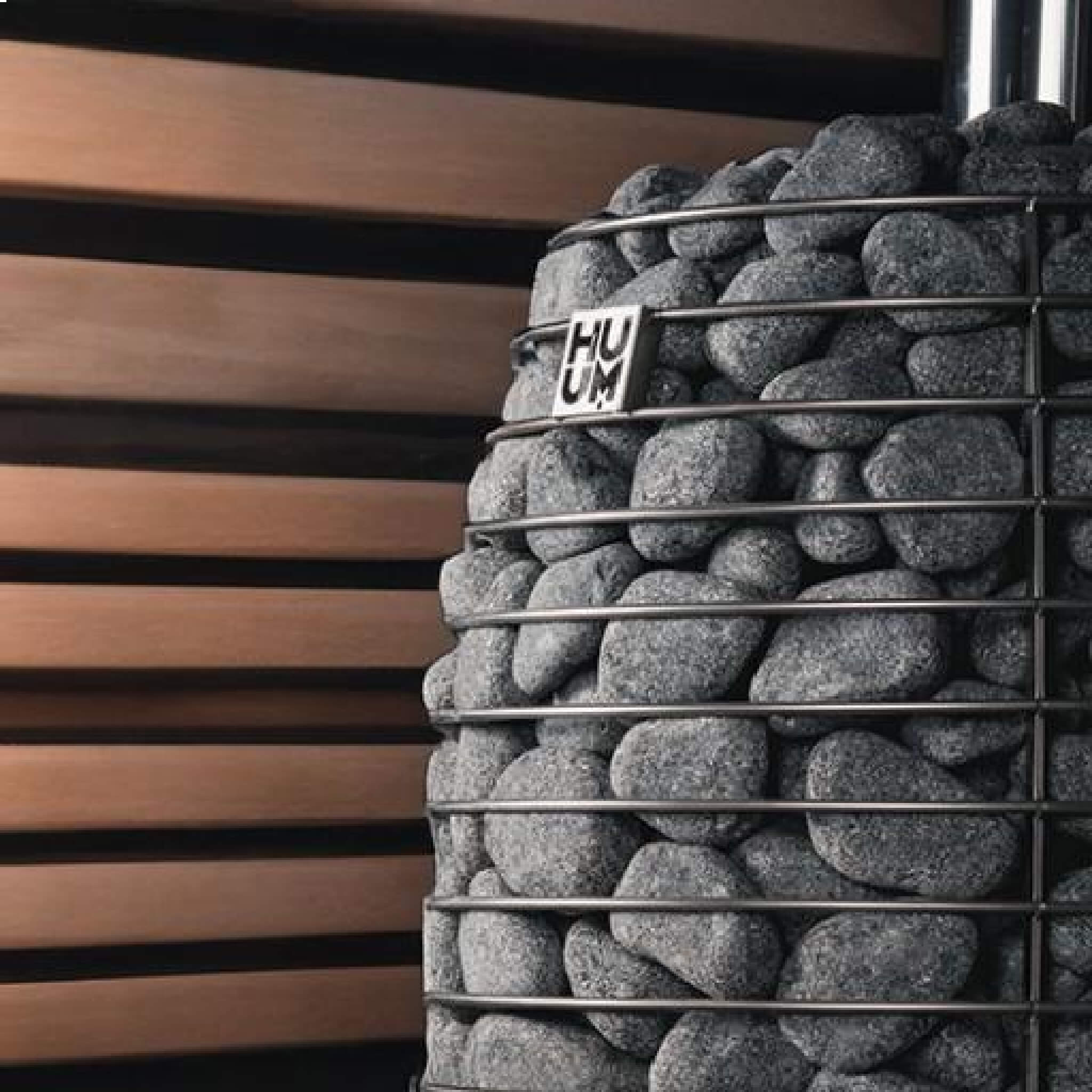 Huum Hive Flow LS 9.8KW Wood-Burning Sauna Stove With Firebox Extension & Sauna Stones [H1016012] (SAK53412)