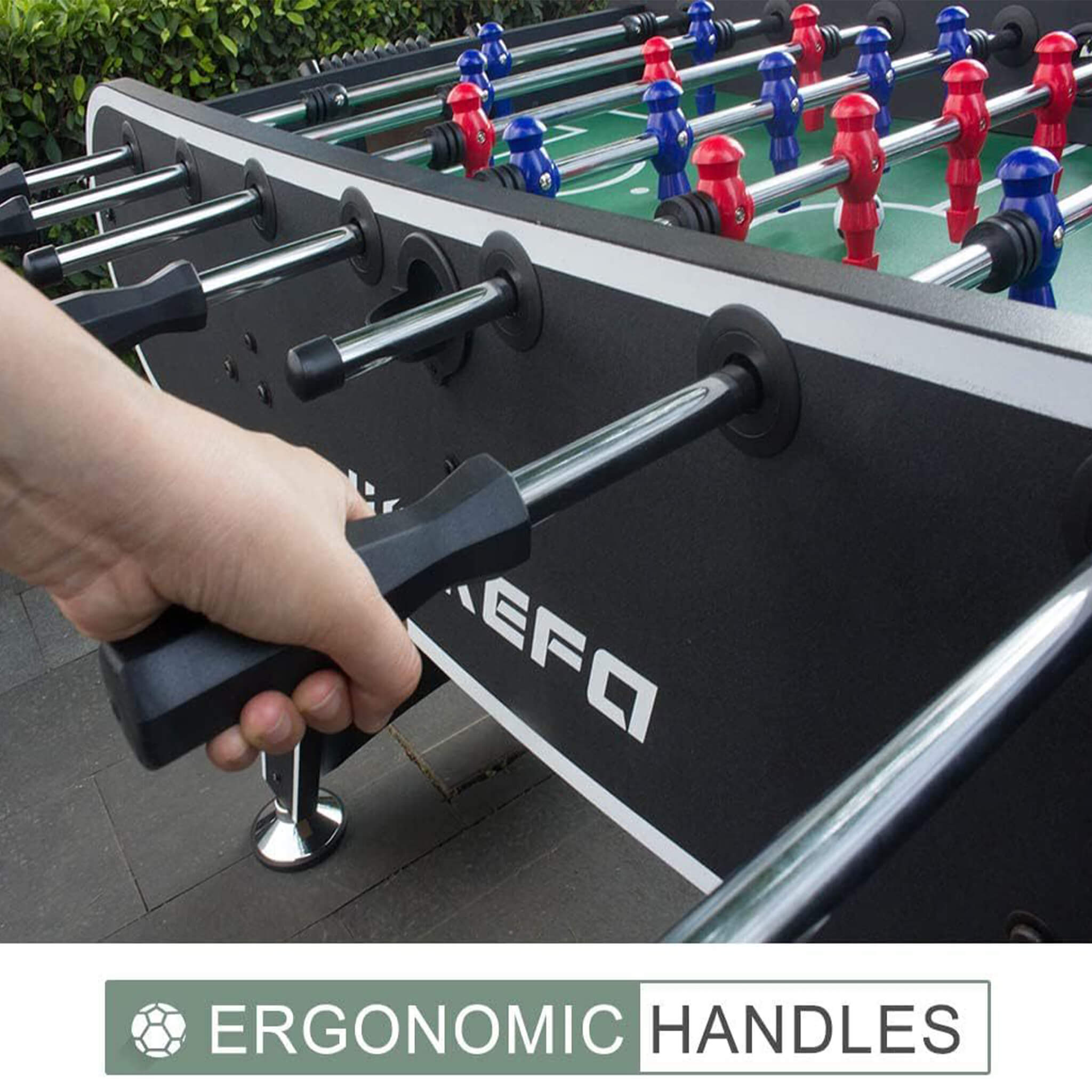 Large 56-Inch Premium Full-Size Soccer Foosball Game Table (SAK96312)