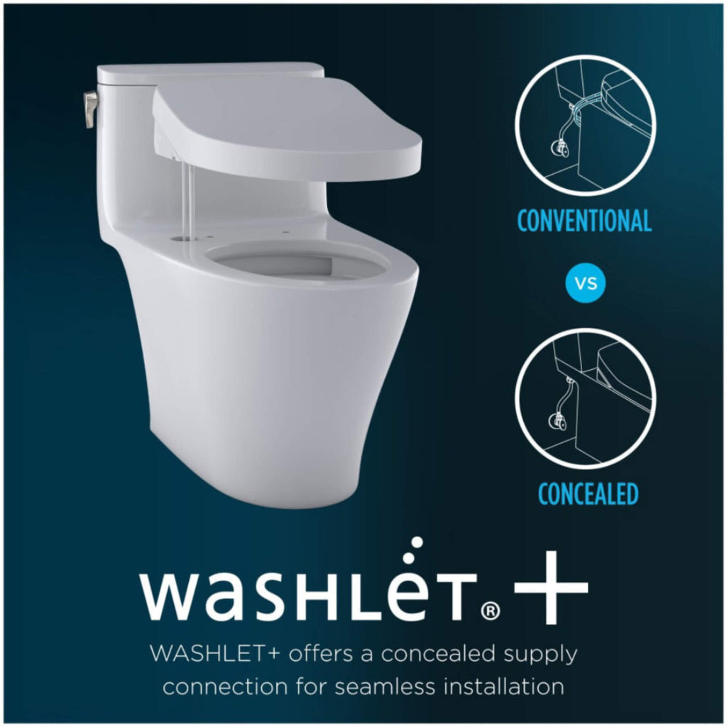 [MW4484736CEMFGN#01] TOTO Aquia IV Arc Dual Flush Universal Height Toilet With S7A Auto Open Bidet Seat (SAK92754)