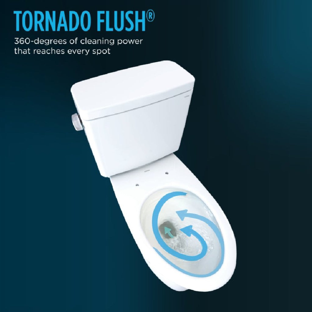 [MW7763074CEG#01] TOTO Drake 1.28 GPF Two Piece Elongated With Left Hand Lever And Washlet C2 Bidet Seat (SAK87823)