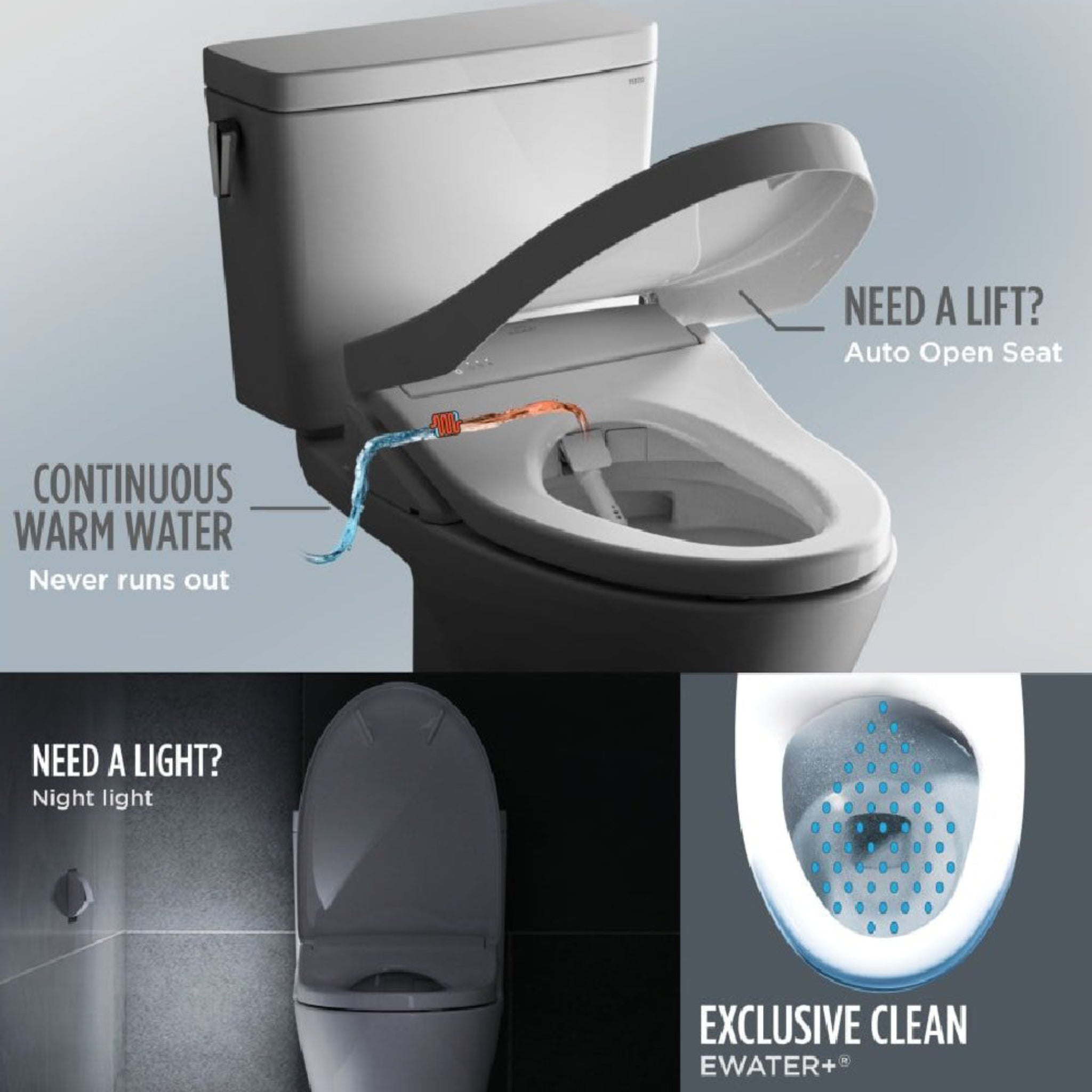 [MW7764736CSG#01] TOTO Drake 1.6 GPF RH Washlet Elongated Bidet Toilet Seat With S7A Auto Open/Close Bidet Seat (SAK75906)