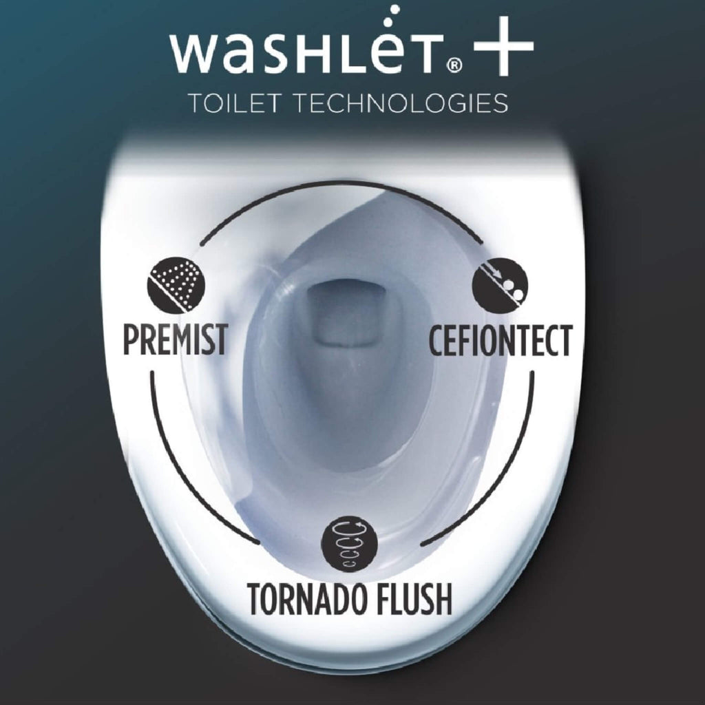 [MW7863074CEFG.10#01] TOTO Drake Washlet C2 With 1.28 GPF Universal Height Bidet Toilet (SAK70451)