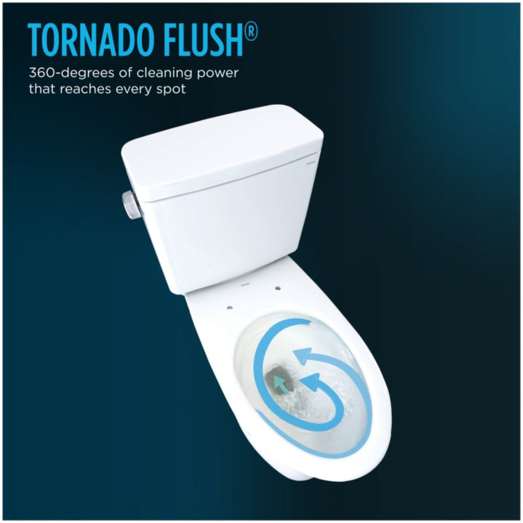 [MW7863084CEG#01] TOTO Drake C5 Bidet Seat With 1.28 GPF Elongated Toilet Left Hand Lever (SAK93542)