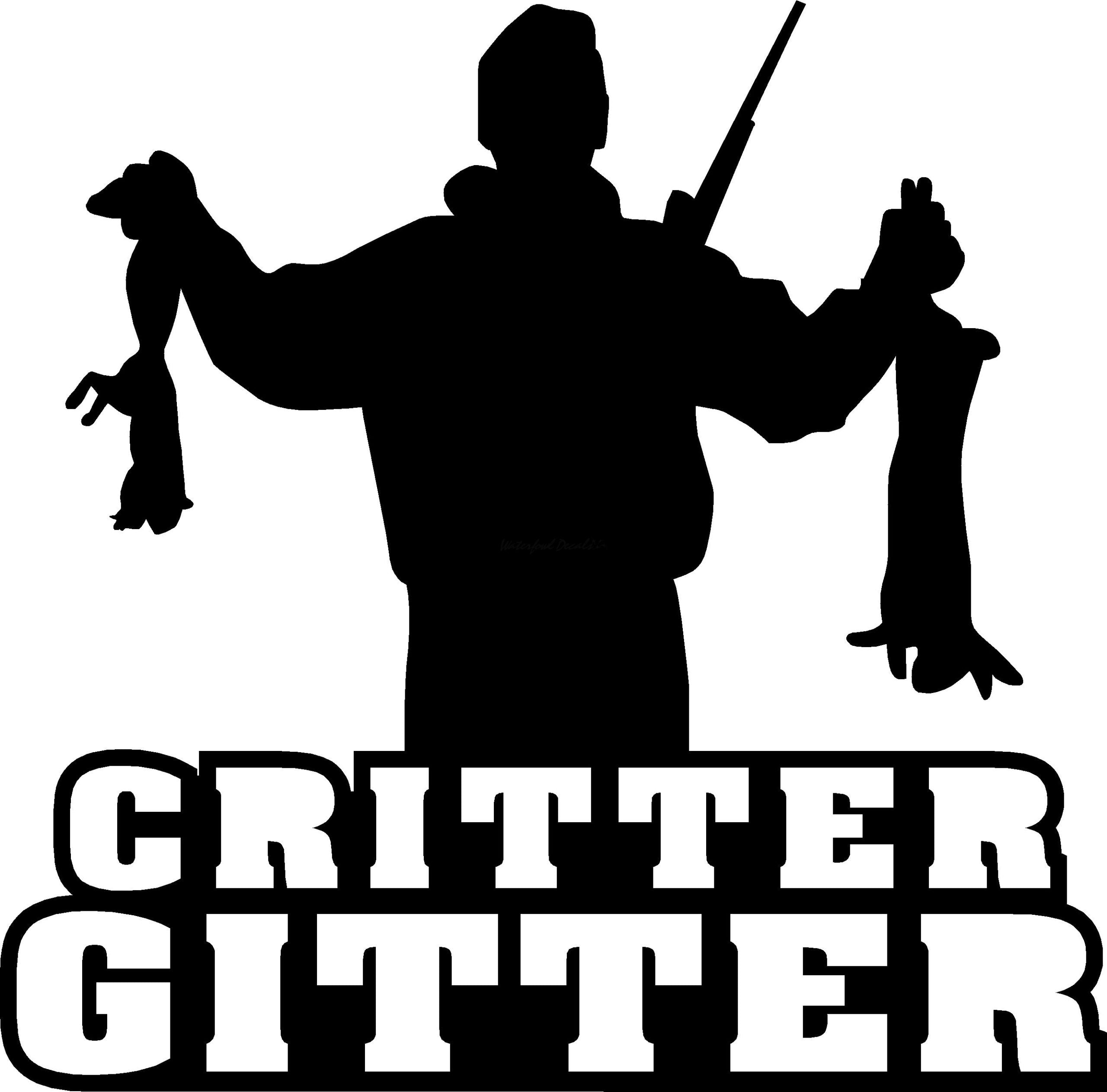Critter Gitter Decal – Squirrel and Rabbit Hunting Sticker - 15009