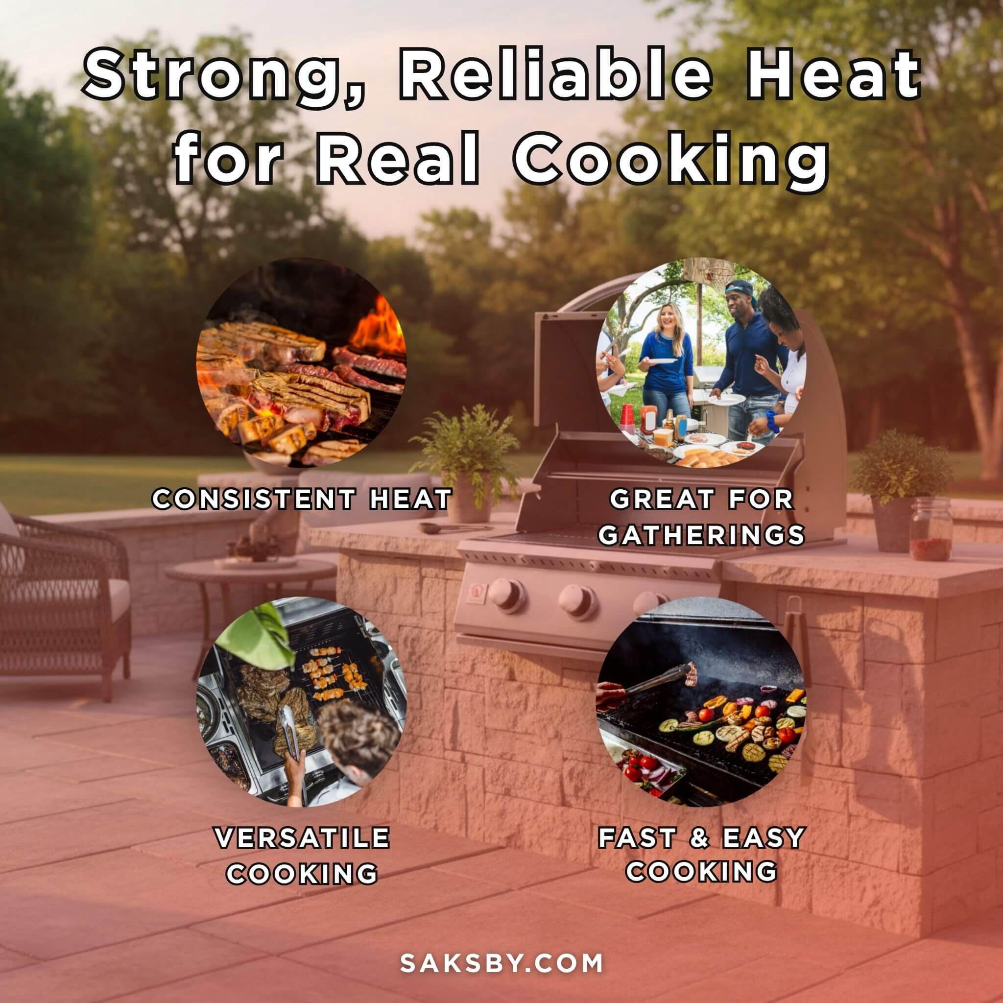 Summerset Sizzler Built-In Propane Gas Grill [SIZ26/32/38] (SAK71502)